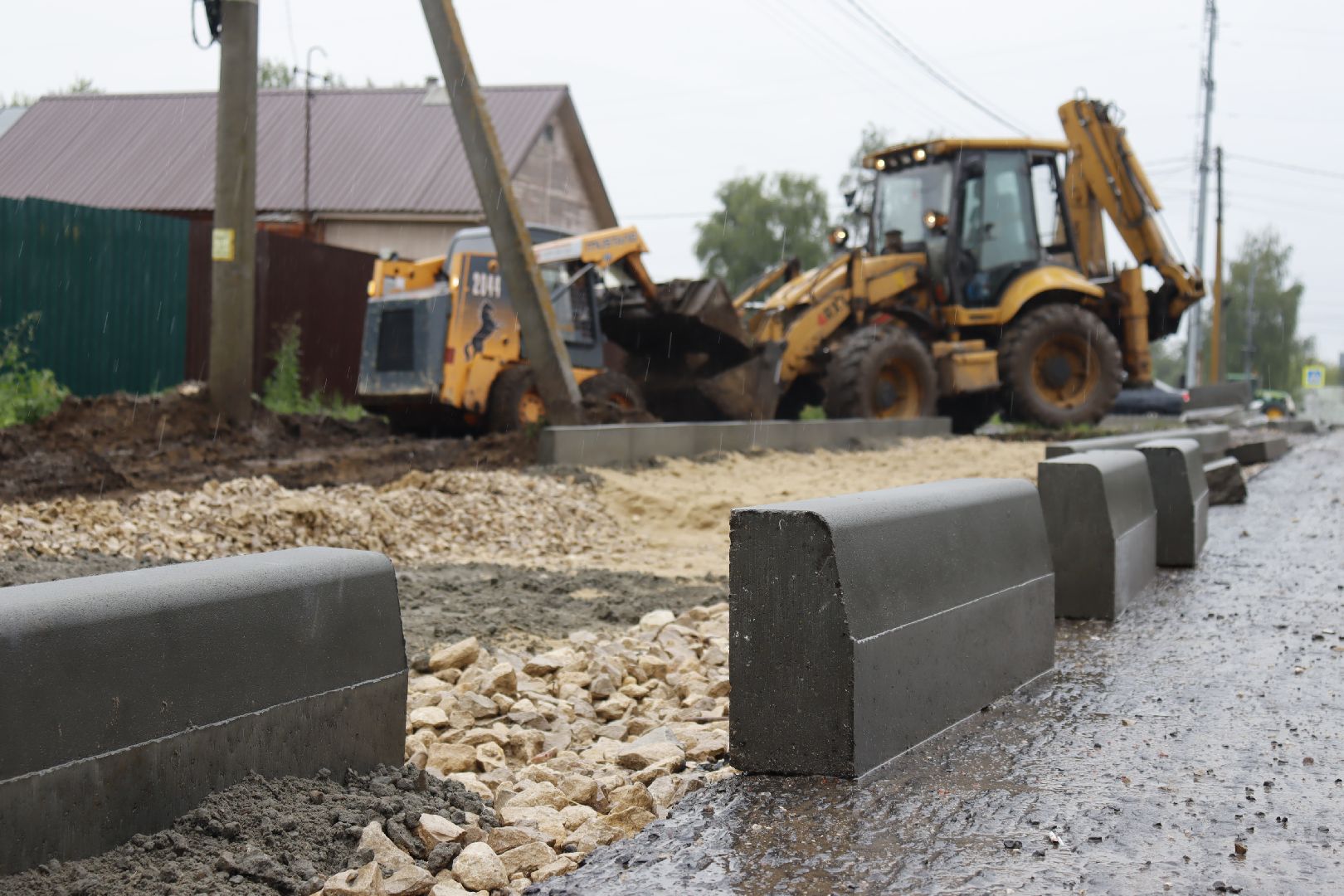 зарайск, дорога к школе, строительство,