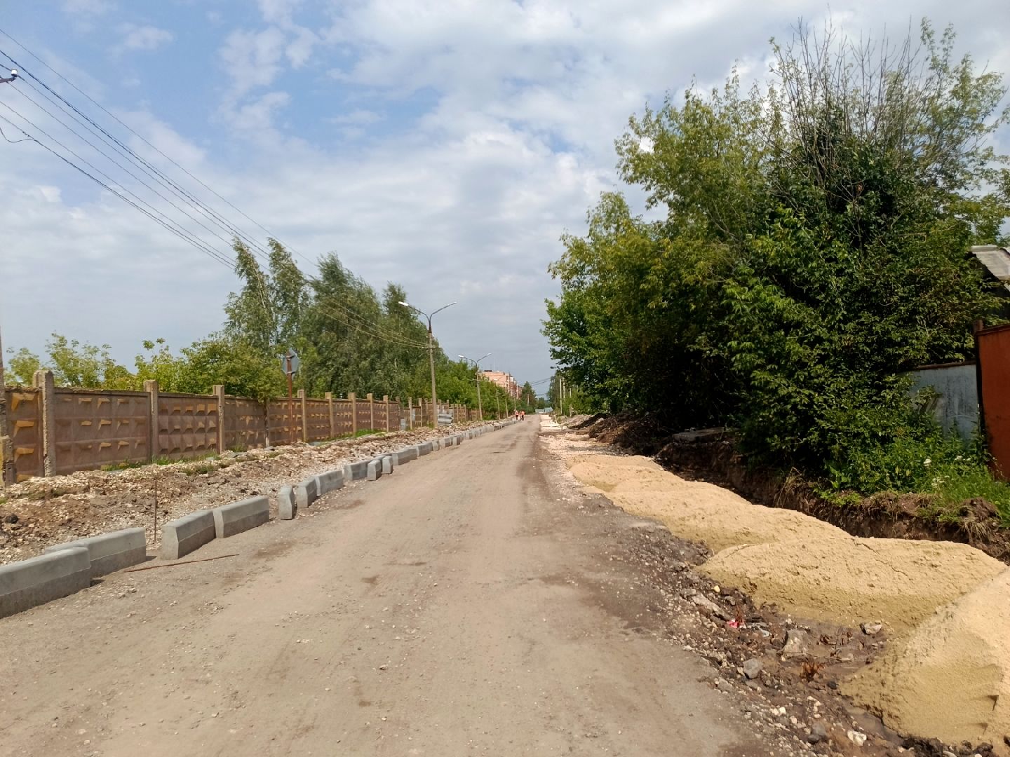 зарайск, дорога к школе, строительство,