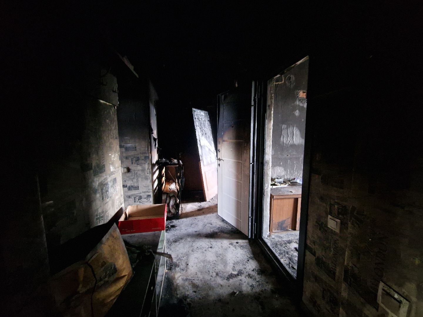 ЧП, пожар в балашихе, пожар в доме на флерова,