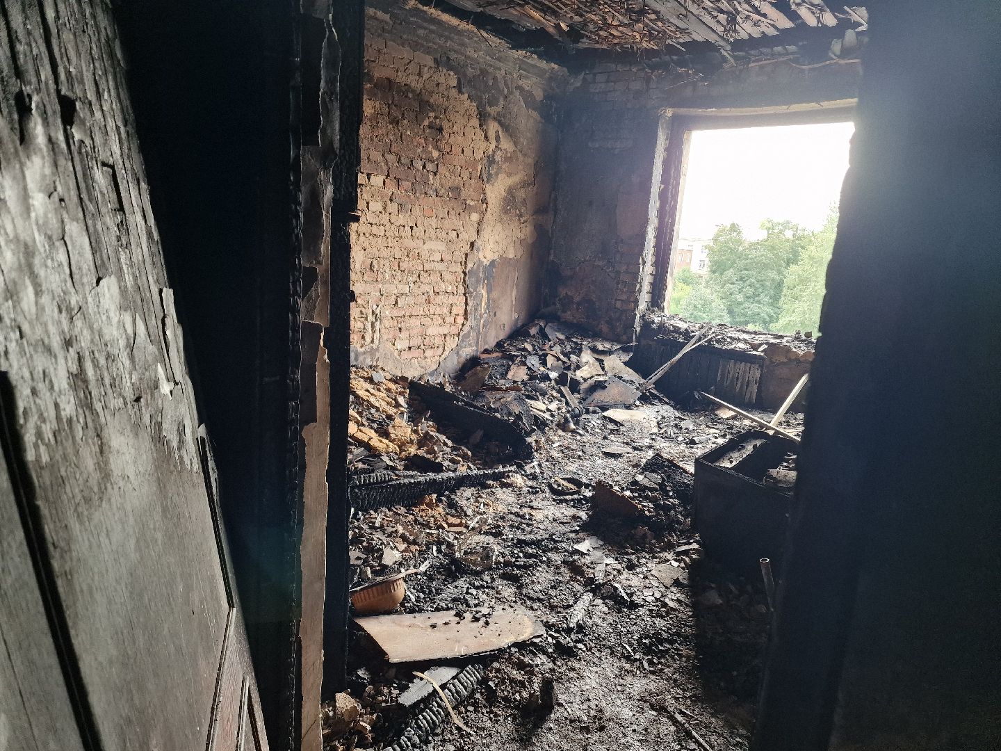 ЧП, пожар в балашихе, пожар в доме на флерова,