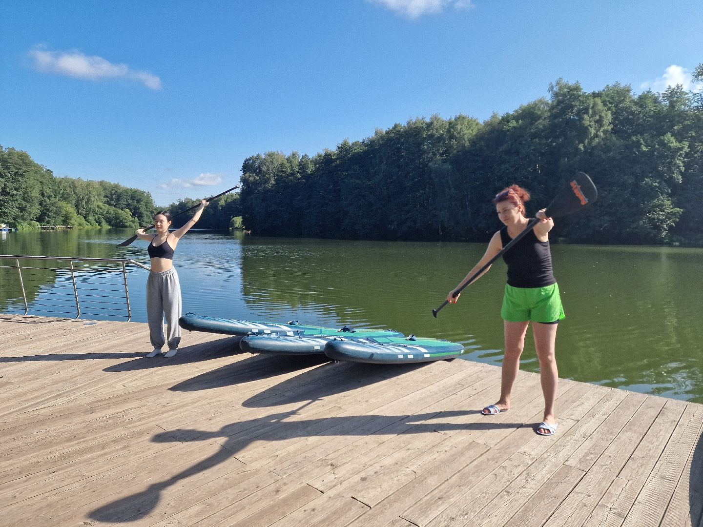 йога на сапбордах, йога на сапе, йога на воде, йога в пехорке, балашиха,