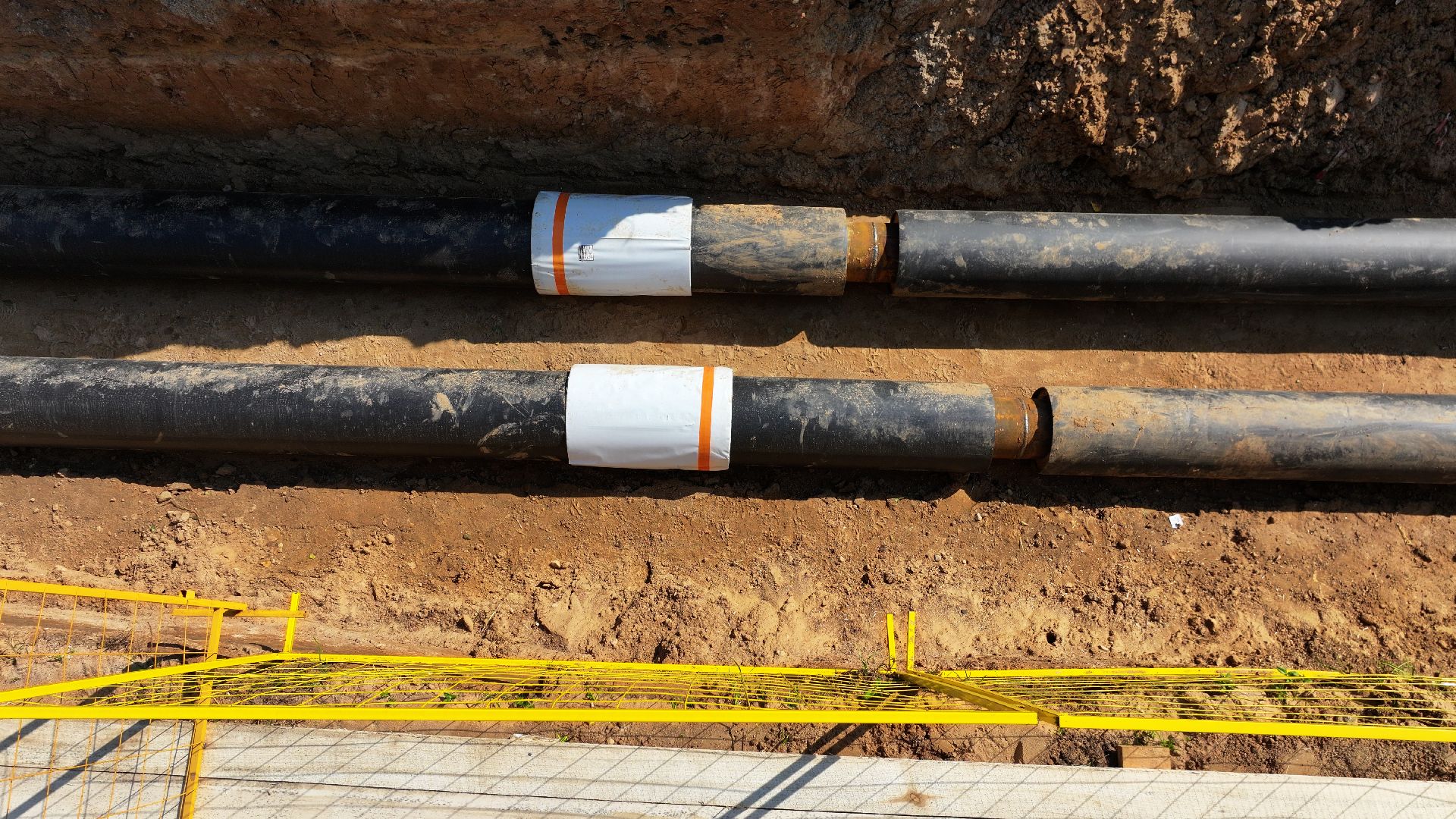 видео с коптера, теплосети руза,