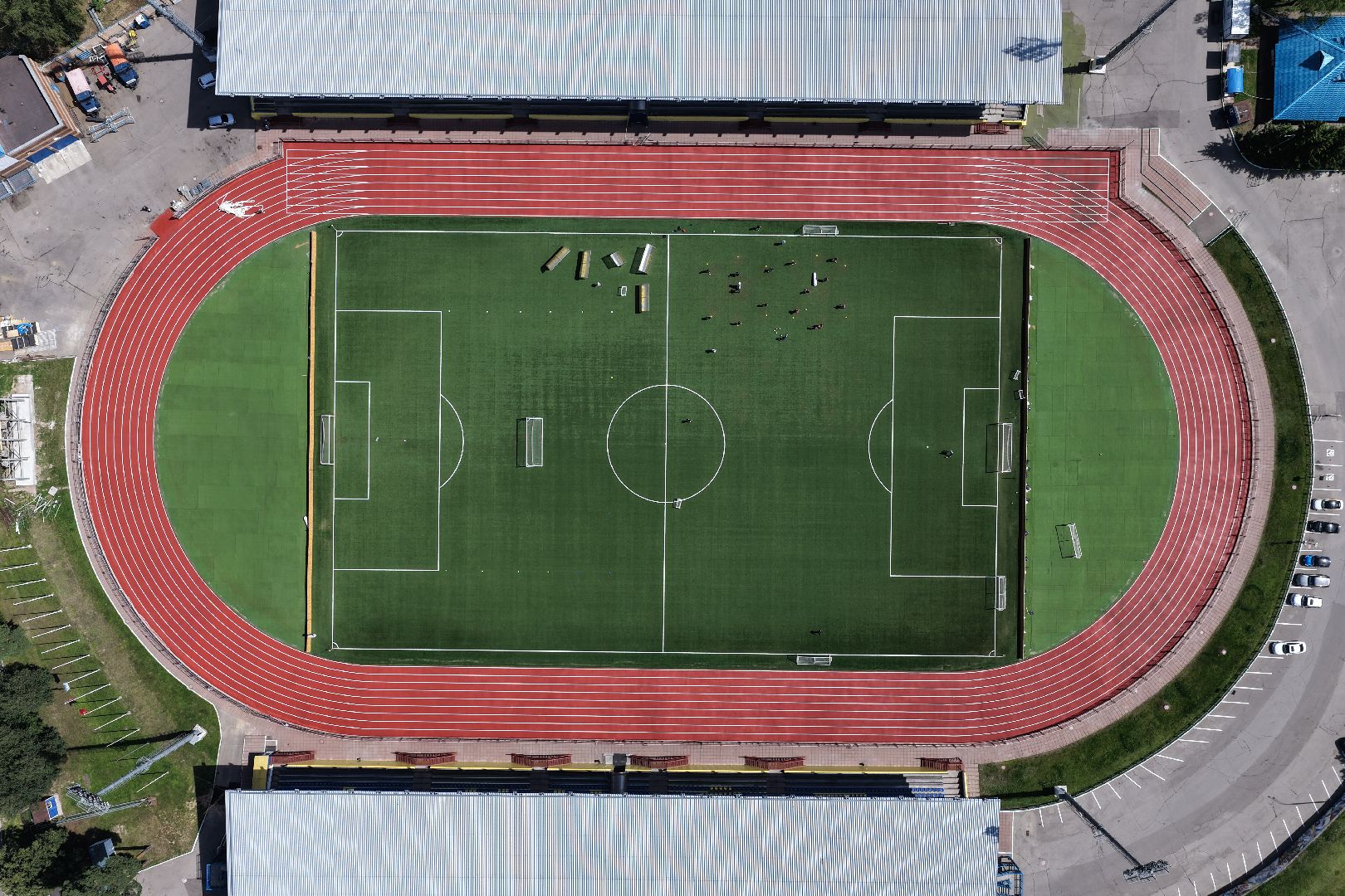 видео с коптера, стадион зоркий, спорт в красногорске,