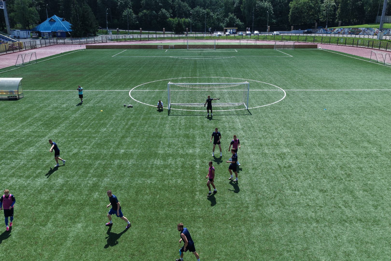 видео с коптера, стадион зоркий, спорт в красногорске,