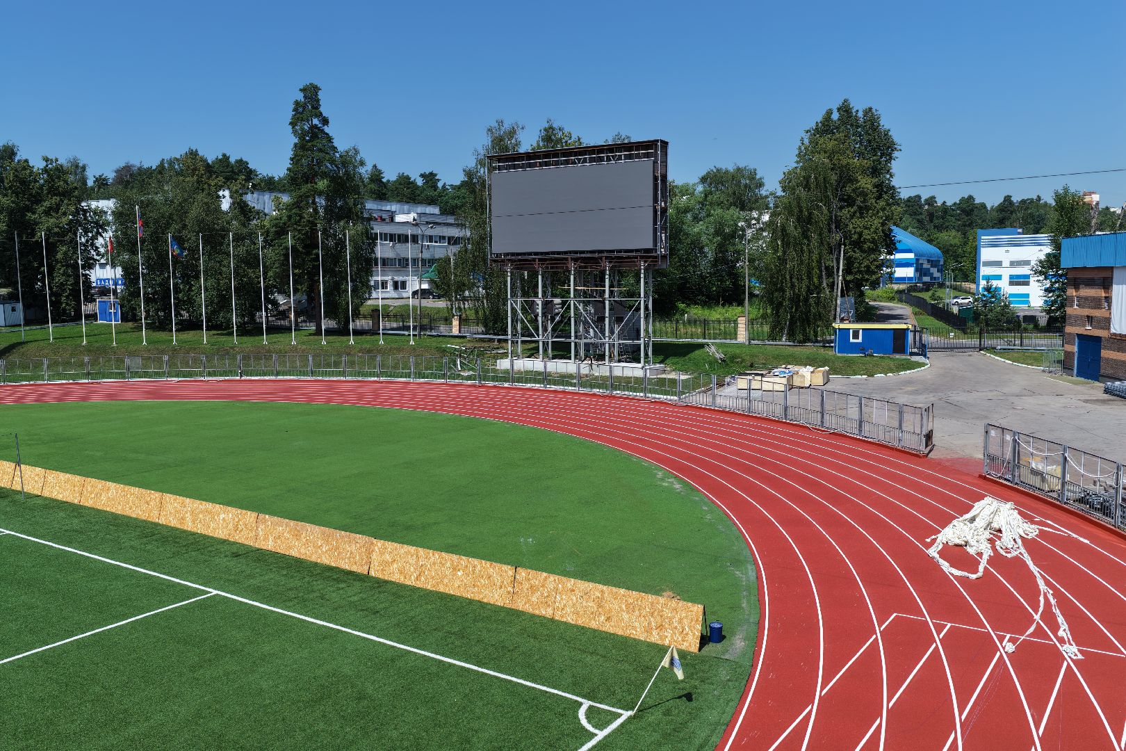 видео с коптера, стадион зоркий, спорт в красногорске,