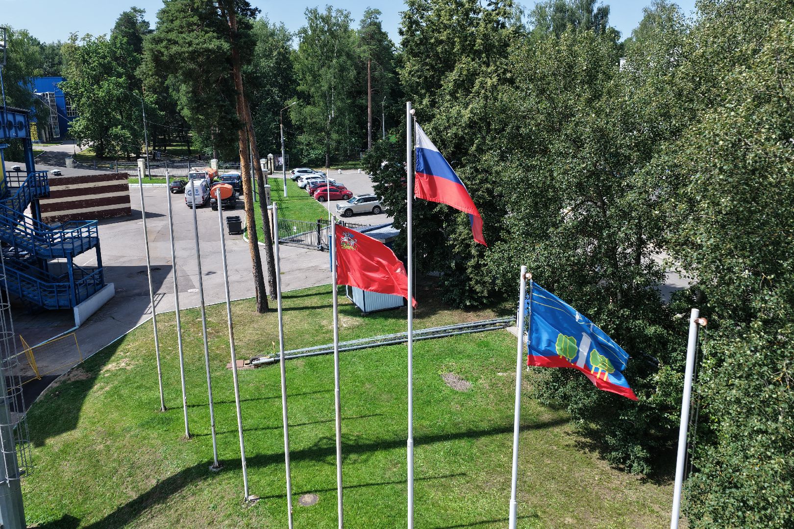 видео с коптера, стадион зоркий, спорт в красногорске,