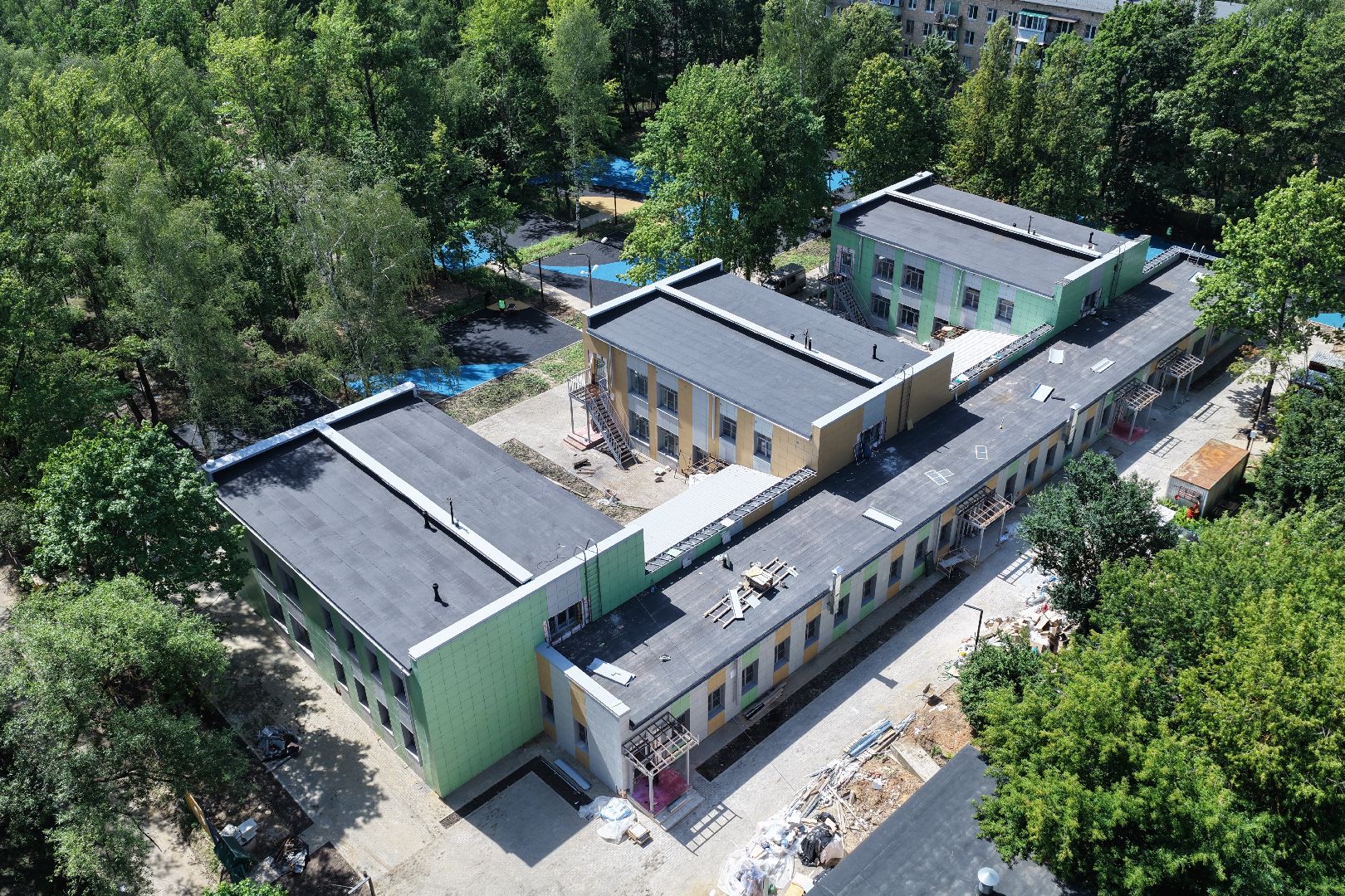 видео с коптера,детский сад в красногорске,