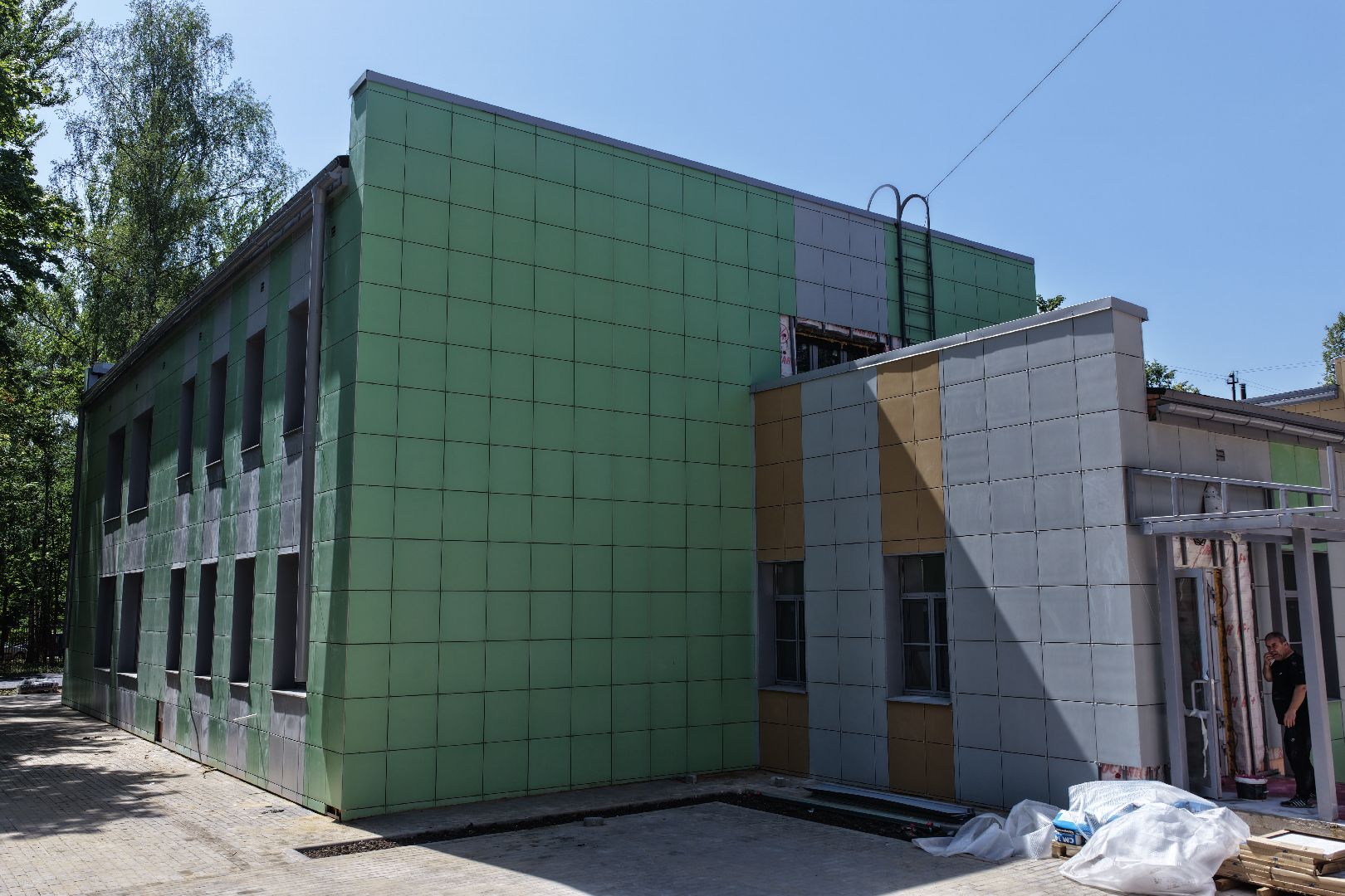 видео с коптера,детский сад в красногорске,