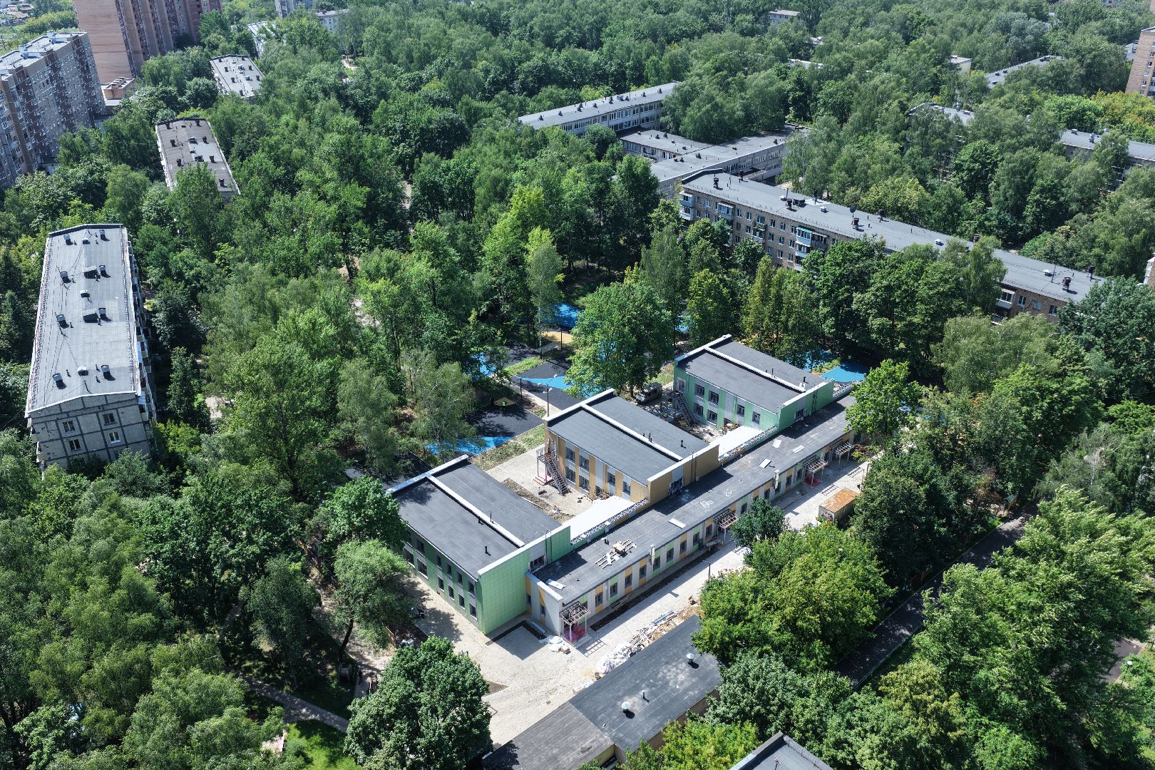 видео с коптера,детский сад в красногорске,