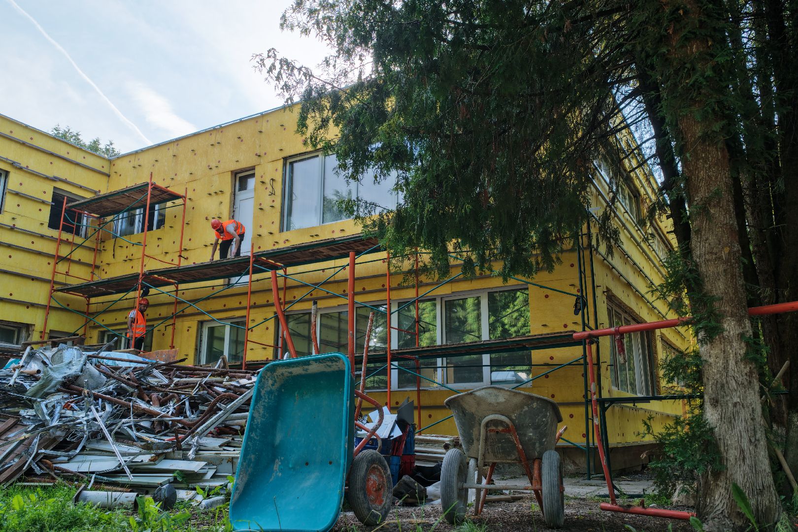 видео с коптера, детский сад 5 волоколамск, капремонт детского сада волоколамск,