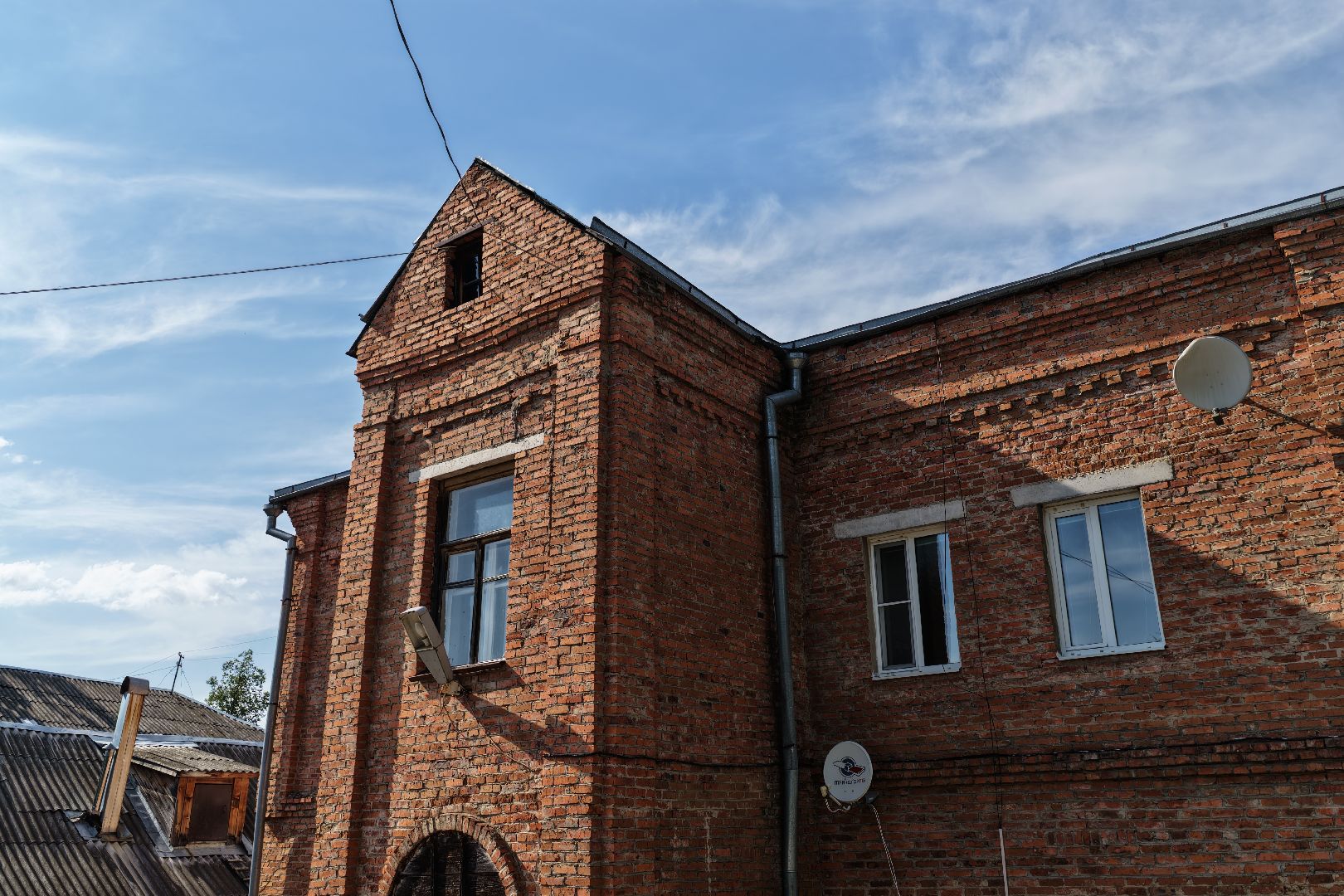 видео с коптера, реставрация старинного дома волоколамск,