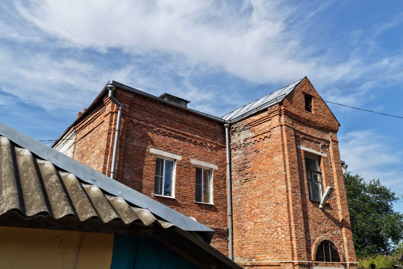 видео с коптера, реставрация старинного дома волоколамск,
