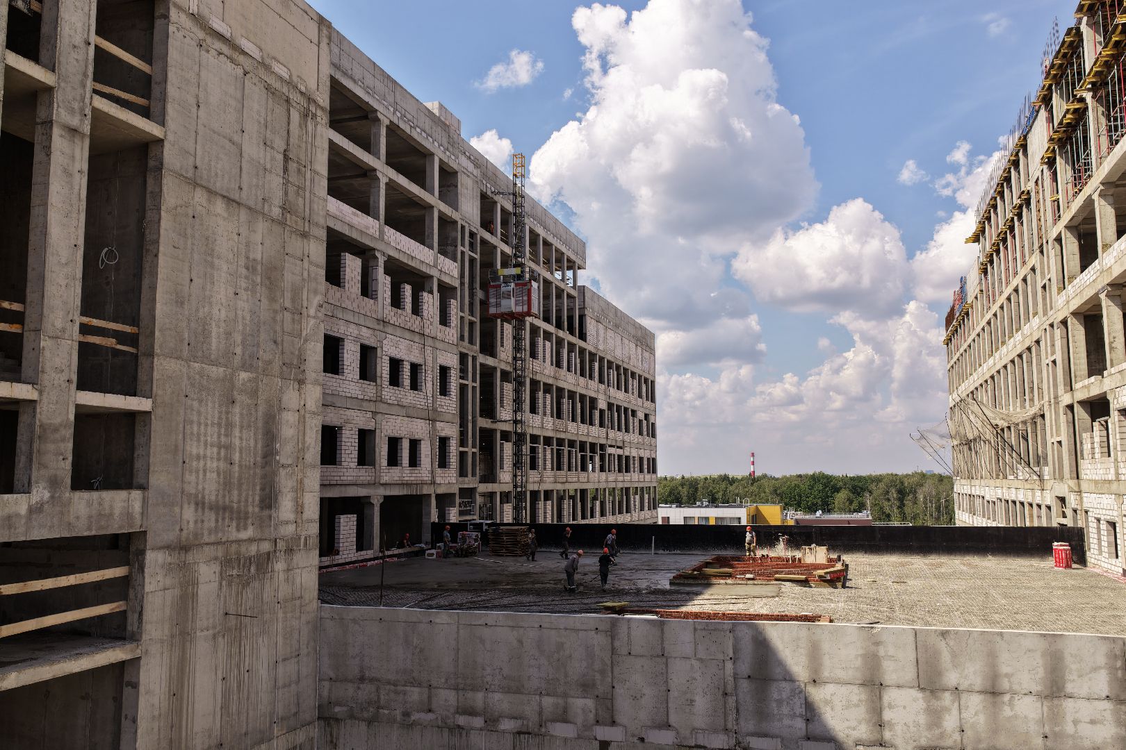 видео с коптера, больница в ольгино, больница балашиха,