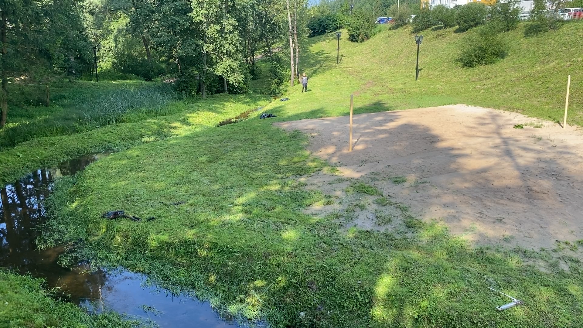 русло реки Закза, власиха озеро, верхнее озеро власиха, очистка озера власиха, коммунальная служба власиха,