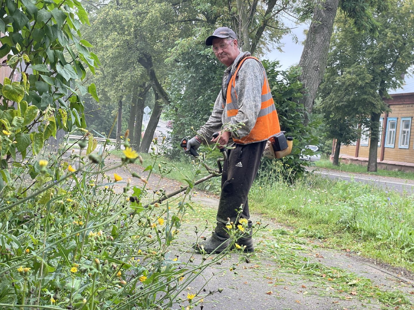 зарайск, покос травы, благоуствойство,