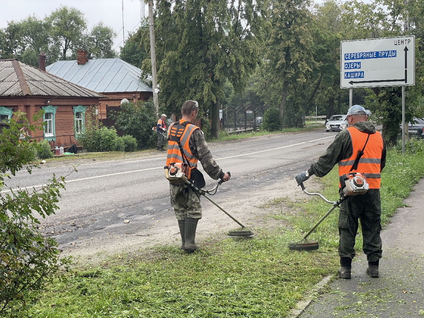 зарайск, покос травы, благоуствойство,