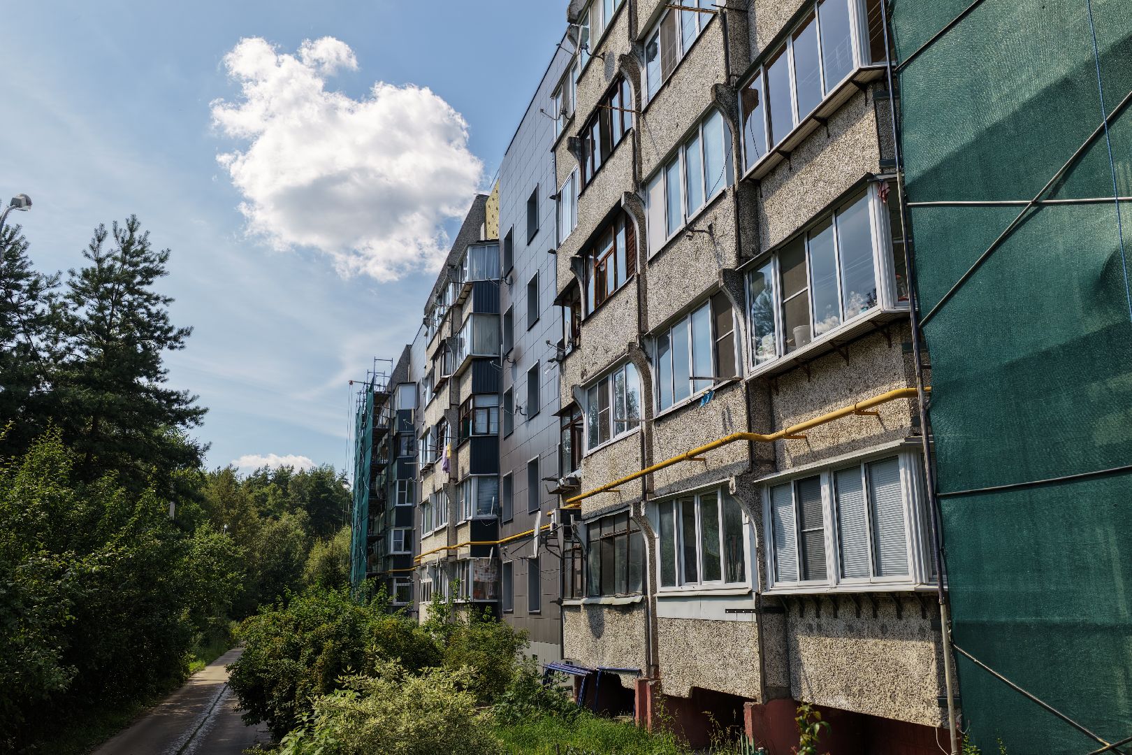 видео с коптера, капремонт дома балашиха,