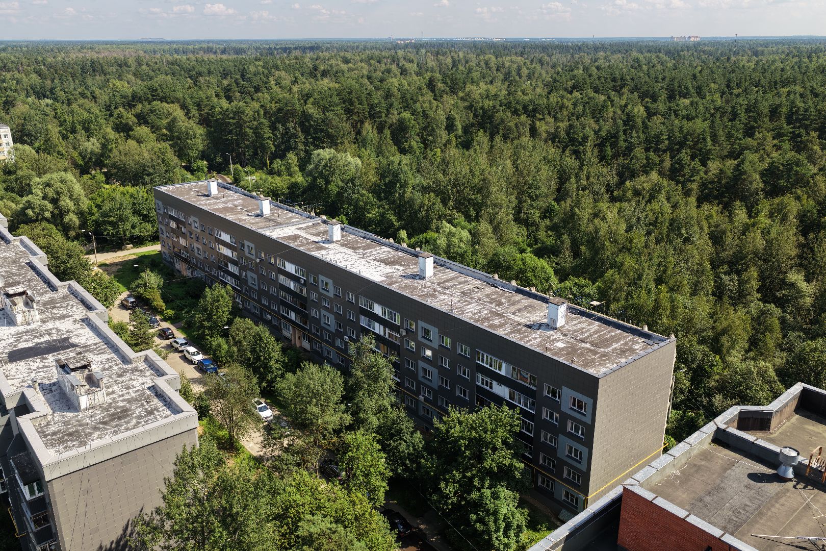 видео с коптера, капремонт дома балашиха,