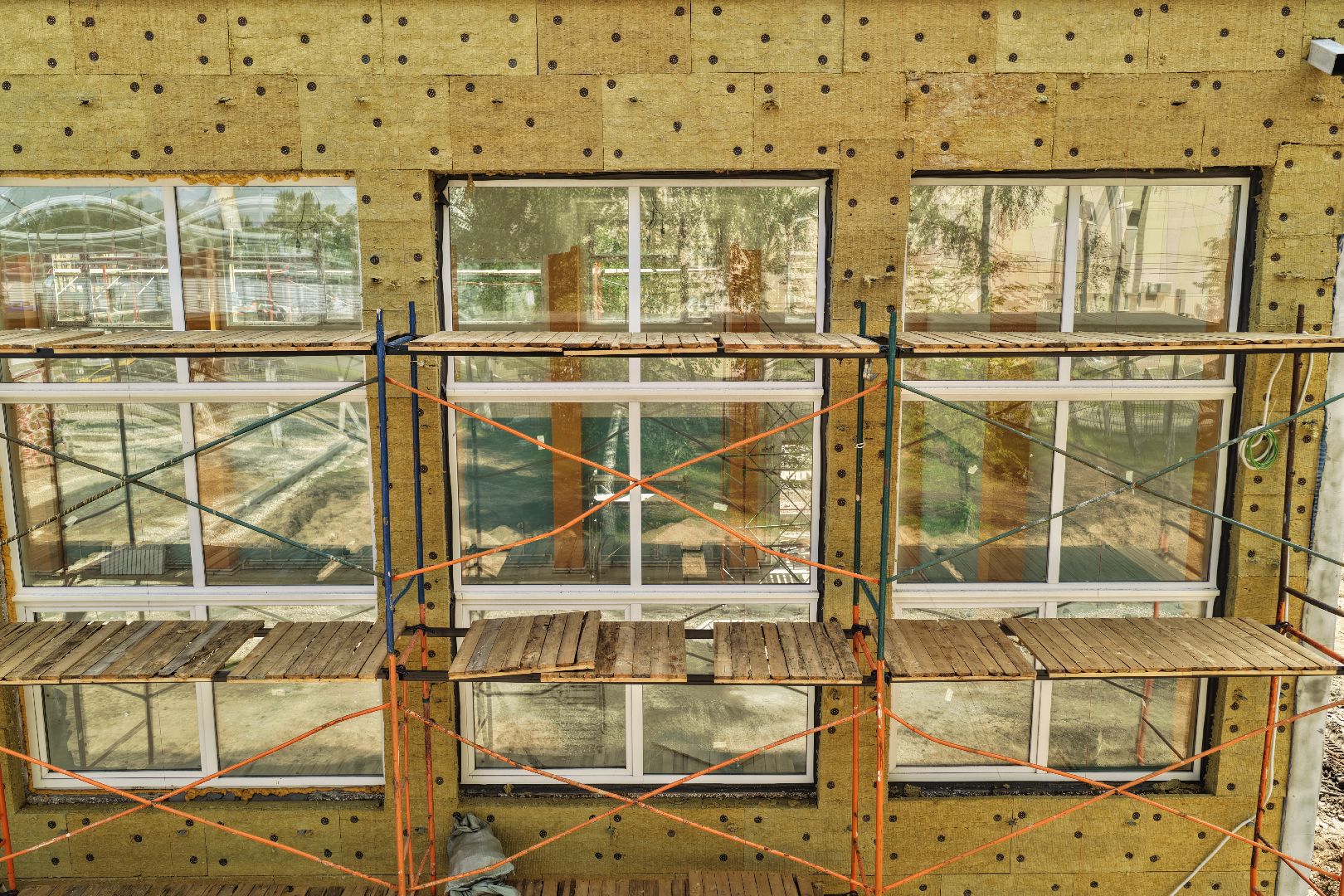 видео с коптера, капремонт гимназии балашиха,