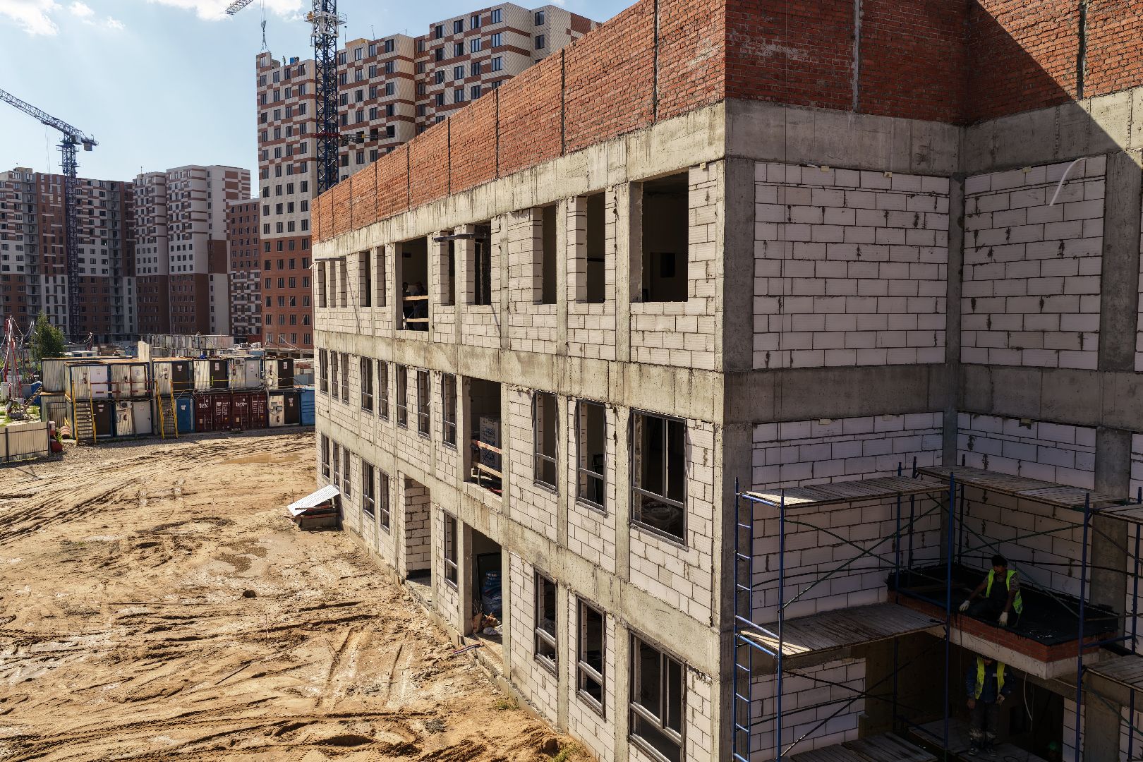 видео с коптера, детский сад в балашихе,