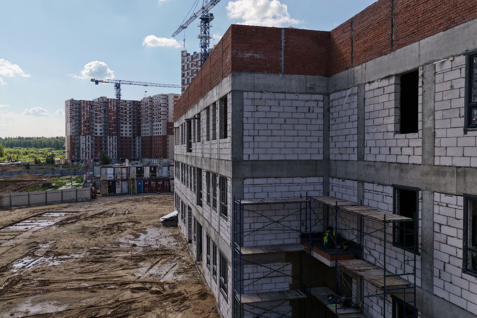 видео с коптера, детский сад в балашихе,