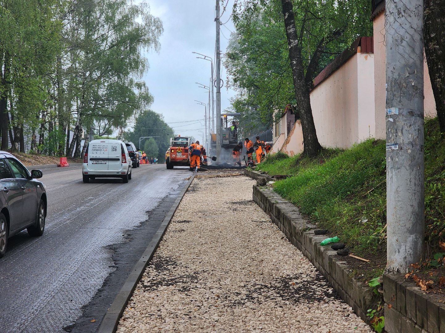 хотьково, сергиев посад, сергиево-посадский городской округ, благоустройство, дороги, елизаветинская больница, вокзал, пешеходная дорога, тротуар,