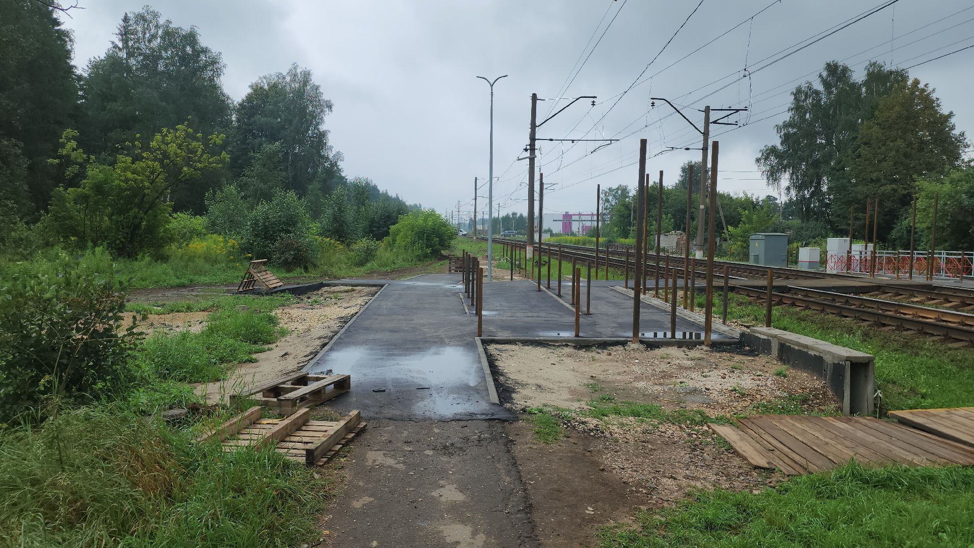 щёлково, Ремонт жд станции, Станция Осеевская,