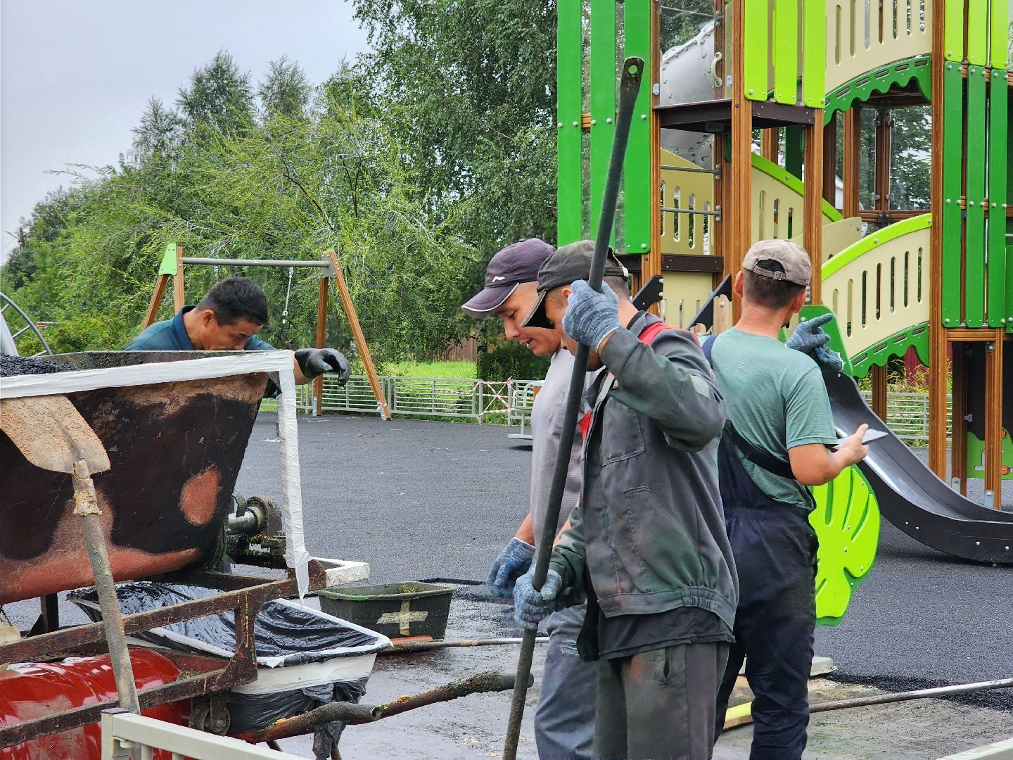 строительство, детская игровая площадка, детская площадка, село кудиново, богородский городской округ,