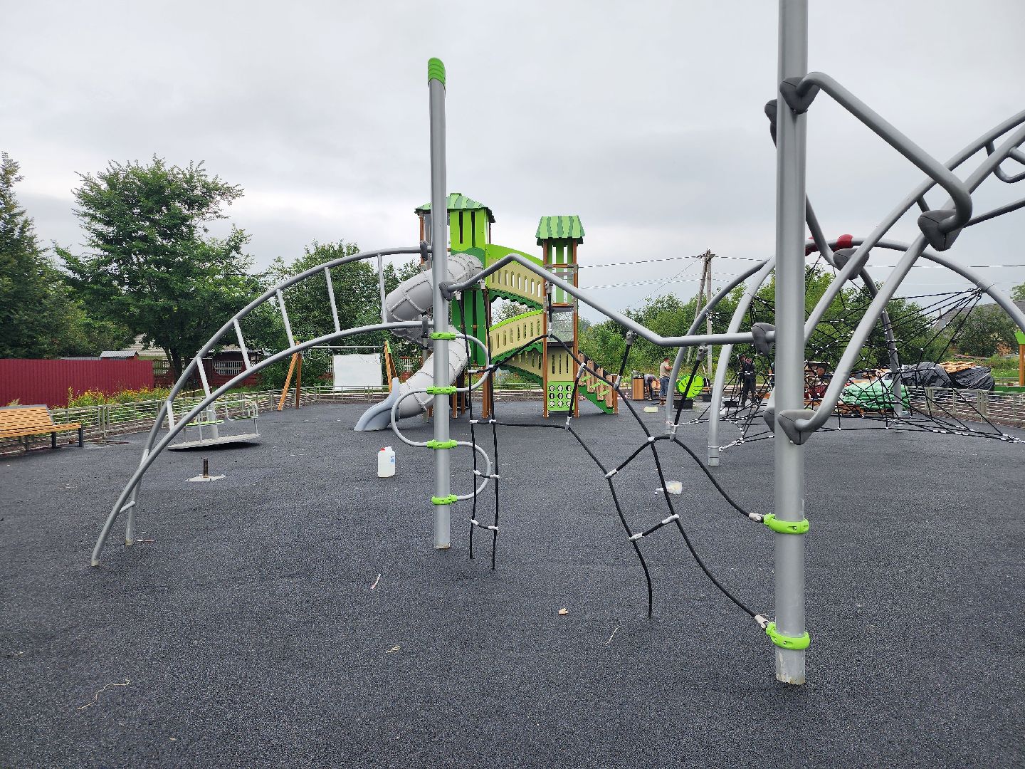 строительство, детская игровая площадка, детская площадка, село кудиново, богородский городской округ,