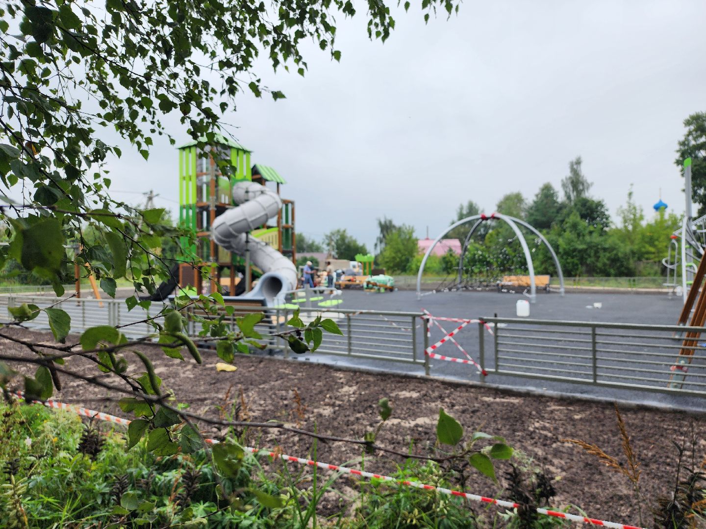 строительство, детская игровая площадка, детская площадка, село кудиново, богородский городской округ,