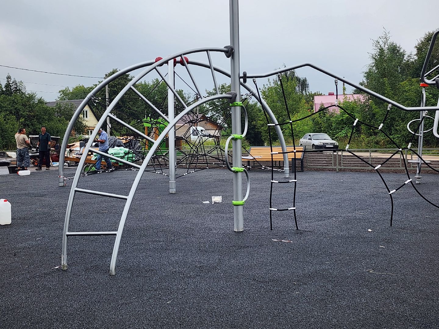 строительство, детская игровая площадка, детская площадка, село кудиново, богородский городской округ,