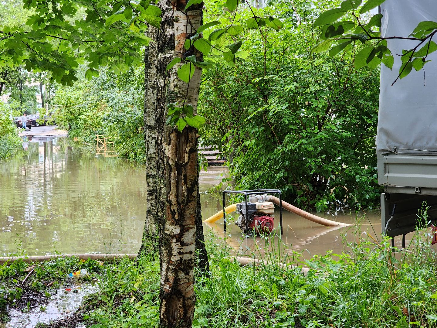 солнечногорск, коммуникации , дождь, стихия, жители ,