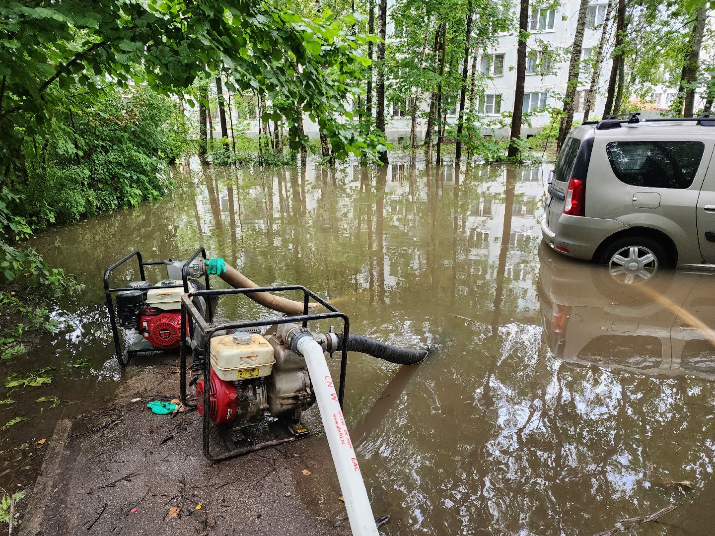 солнечногорск, коммуникации , дождь, стихия, жители ,