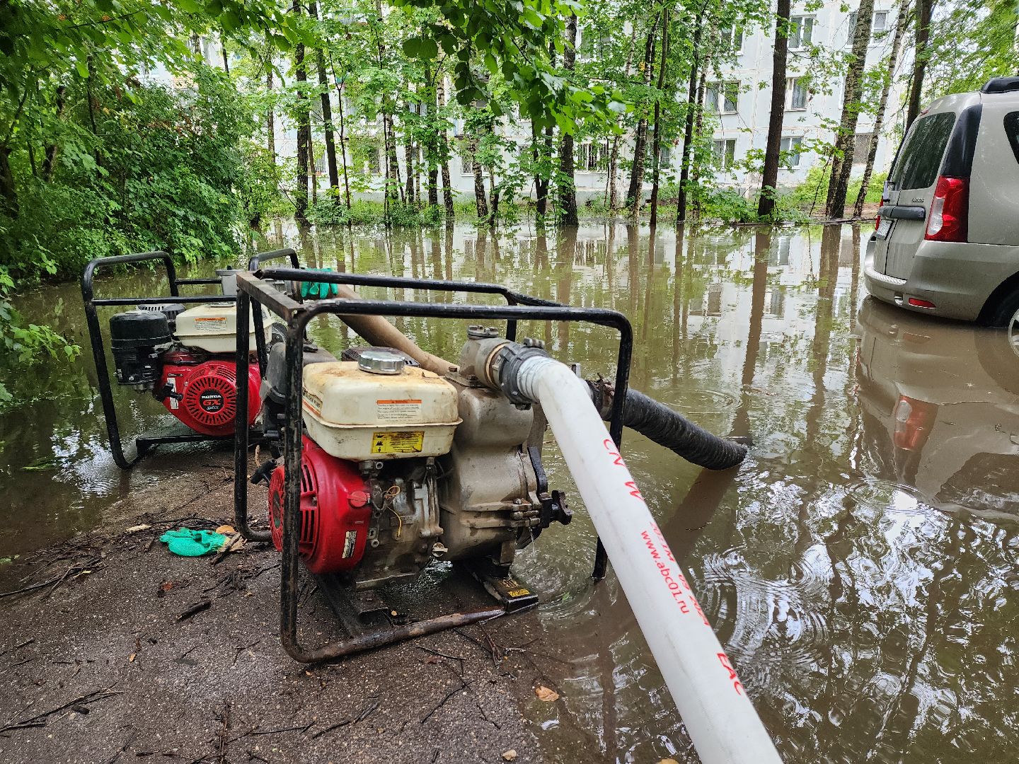 солнечногорск, коммуникации , дождь, стихия, жители ,