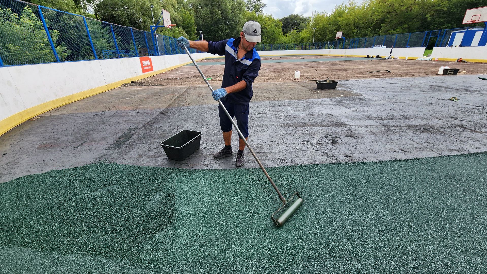 замена покрытия, благоустройсво, спорт, спорт - это жизнь, дети, досуг, спортплощадка, спортивная площадка, кроссфит, футбол, хоккей, хоккейная коробка ,