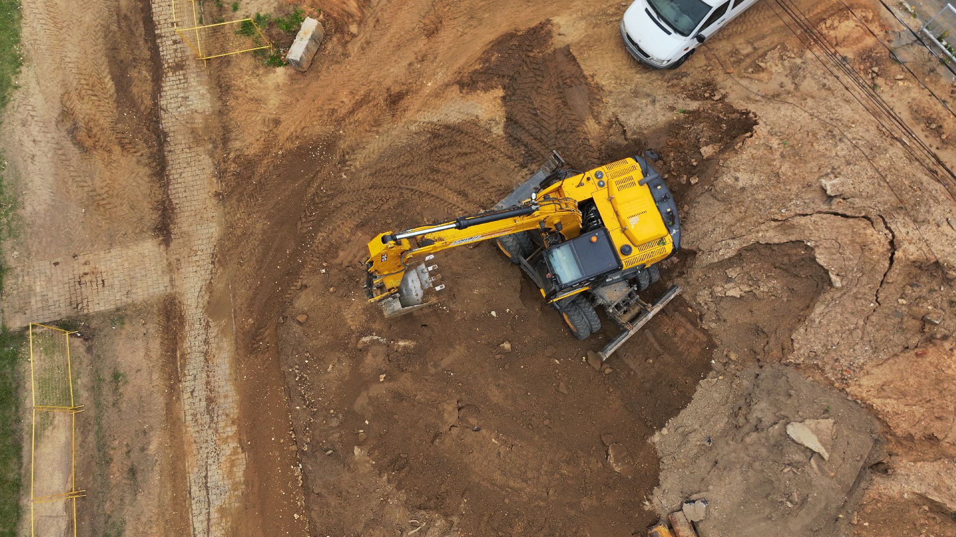 видео с коптера, ремонт теплотрассы дмитров,