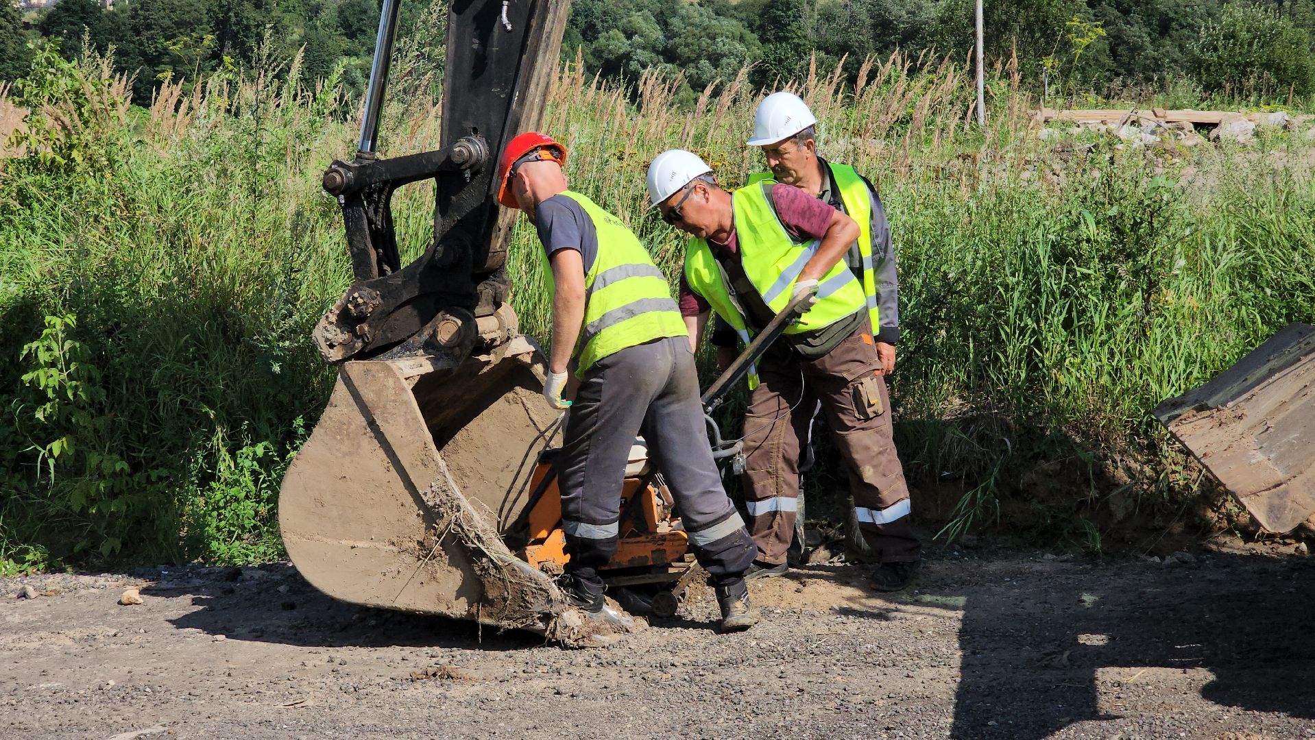Руза, Поречье , Ремонт моста , Ликвидация последствий ливня ,