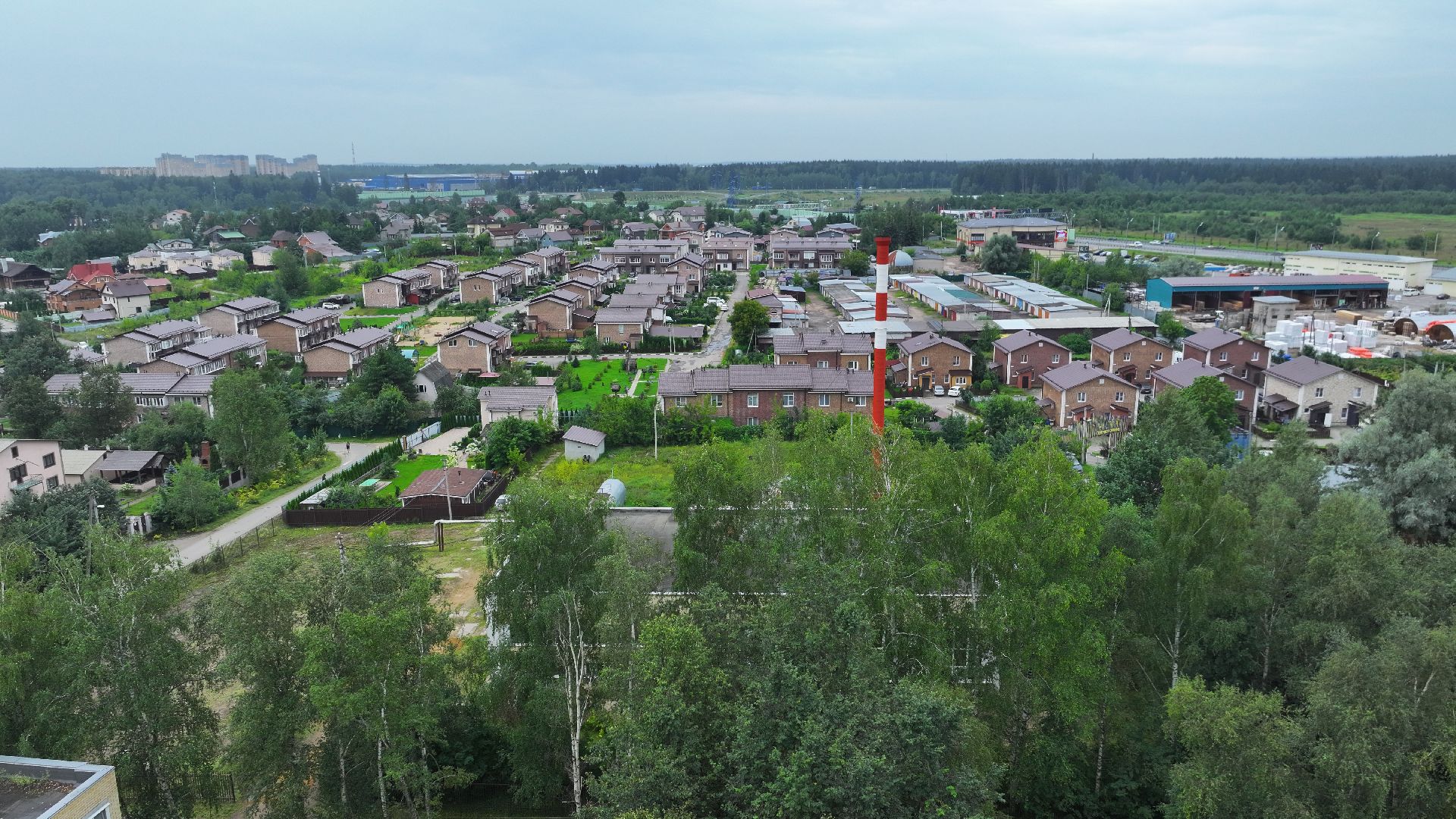 видео с коптера, котельная в ермолино,