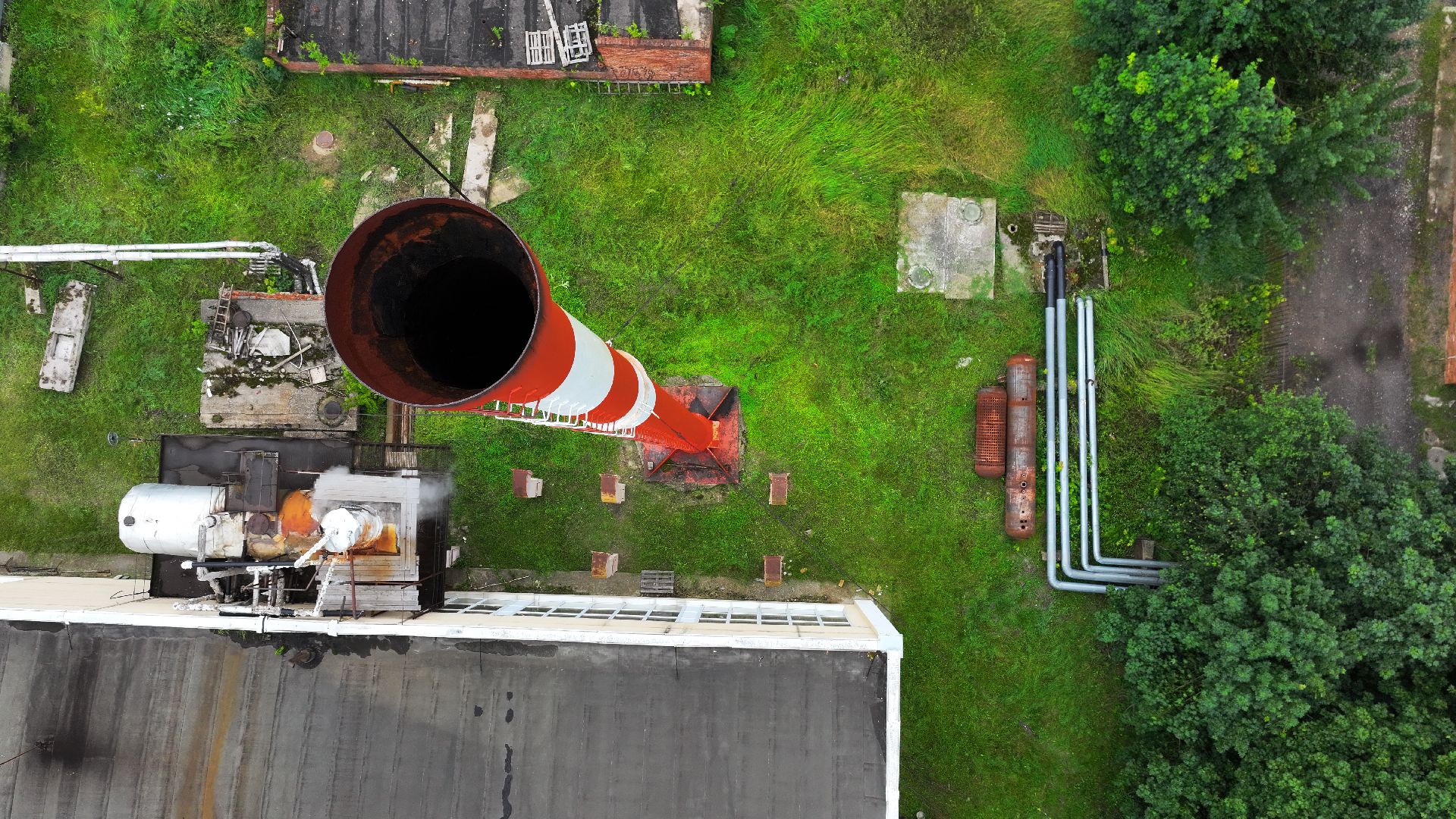 видео с коптера, котельная в ермолино,