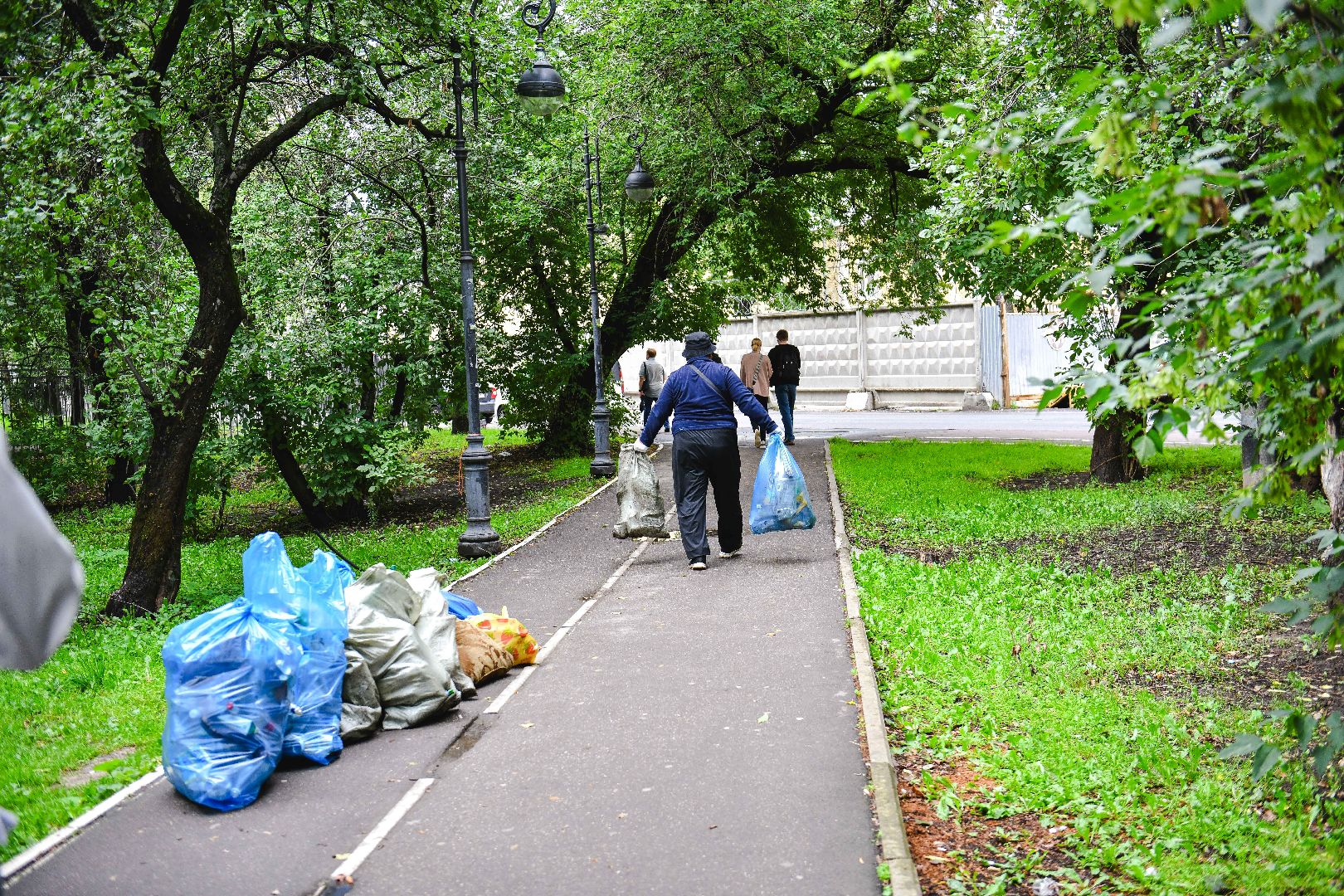 мусор, уборка, стекло, пластик,