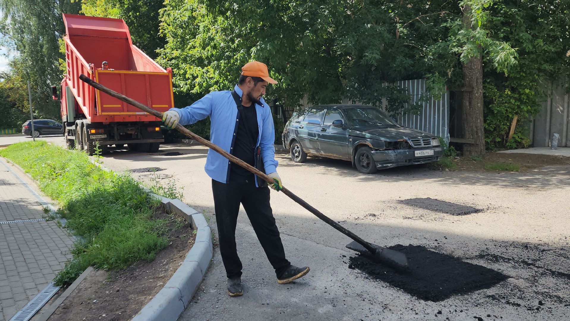 вертикалки, ивантеевка, жкх, дорожный ремонт, ямочный ремонт, асфальтовая крошка, асфальтовое покрытие, коммунальная служба,