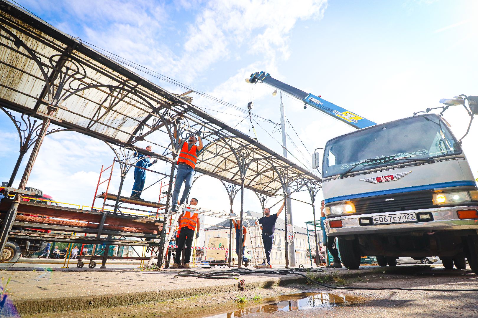 клин, транспорт, благоустройство, остановки,