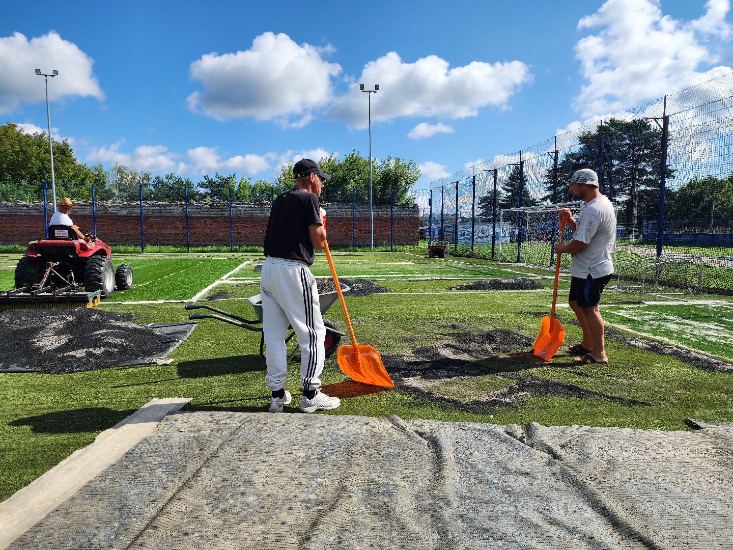 ремонт, футбольное поле, спорт, старая купавна, богородский городской округ,