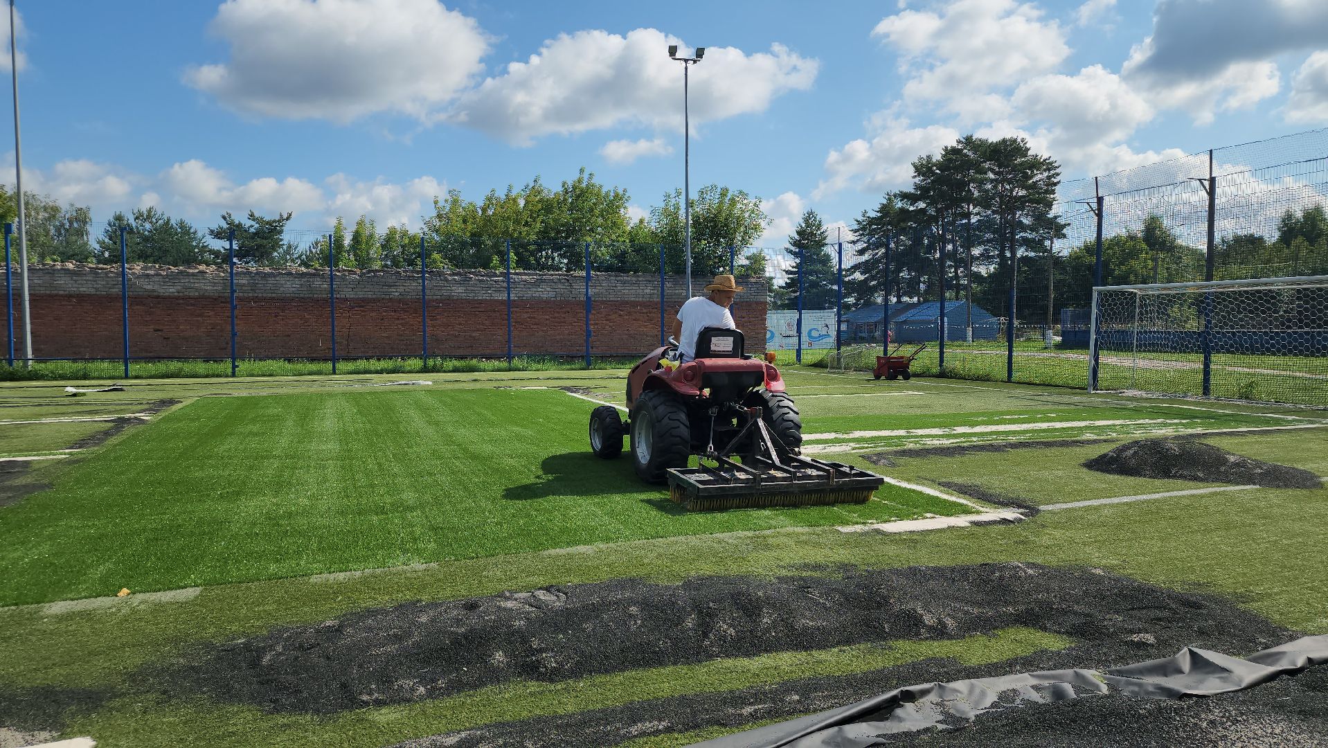 ремонт, футбольное поле, спорт, старая купавна, богородский городской округ,