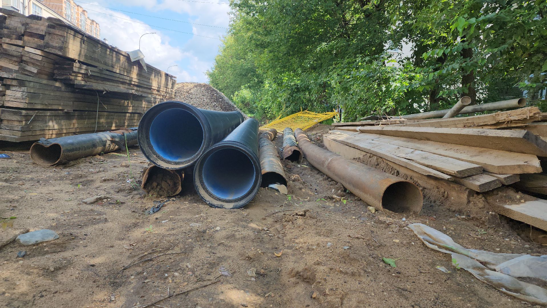 лосино-петровский, ремонт коллектора, замена труб,