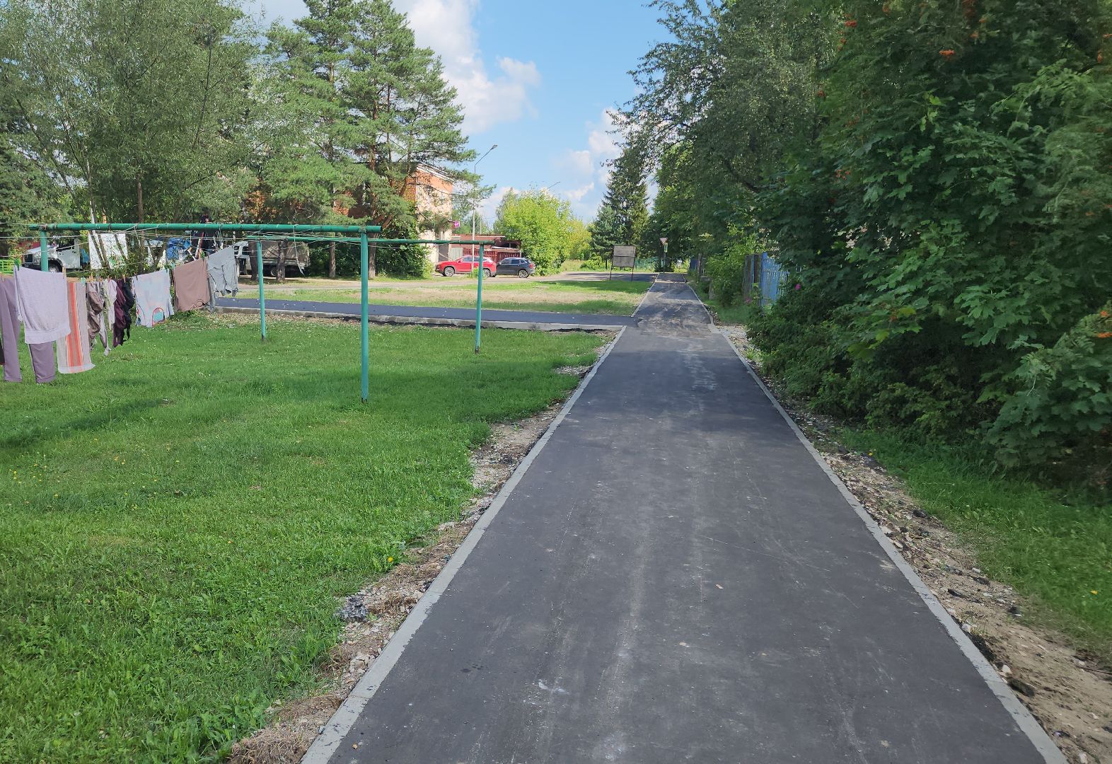 благоустройство дворов, куровское, орехово-зуевский округ,