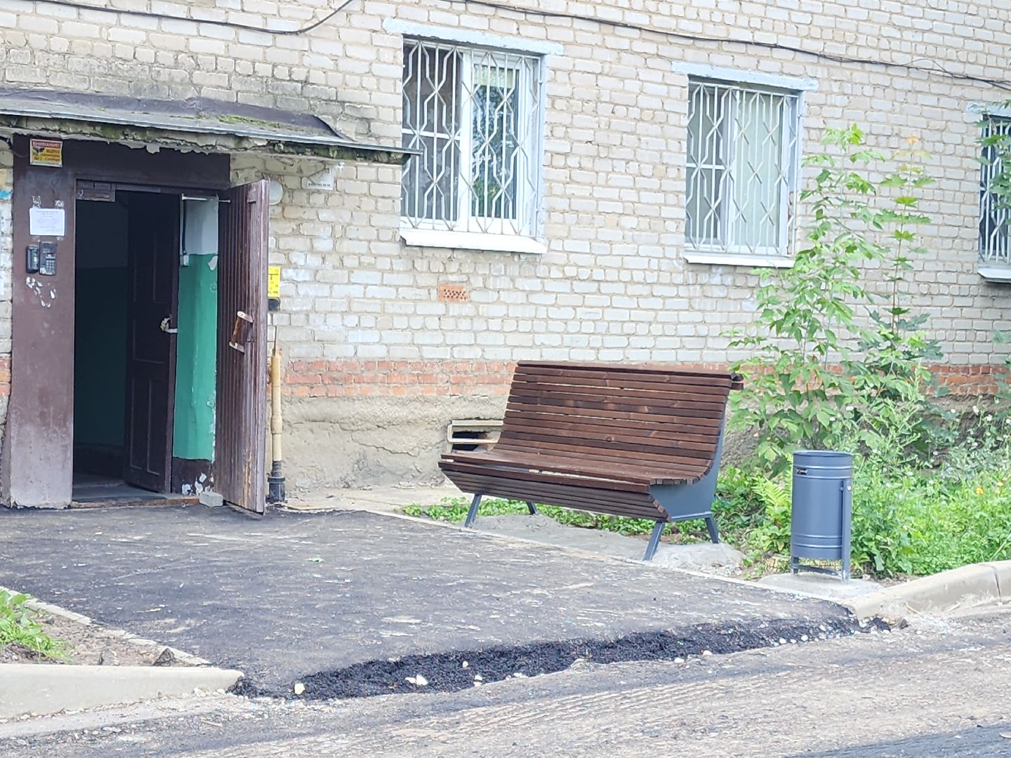 благоустройство дворов, куровское, орехово-зуевский округ,