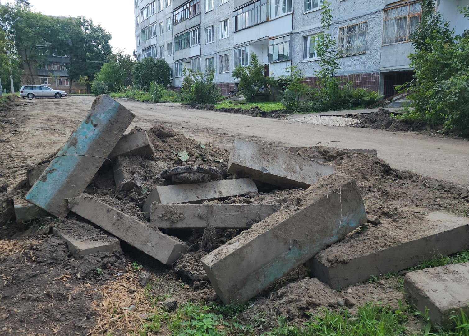 благоустройство дворов, куровское, орехово-зуевский округ,