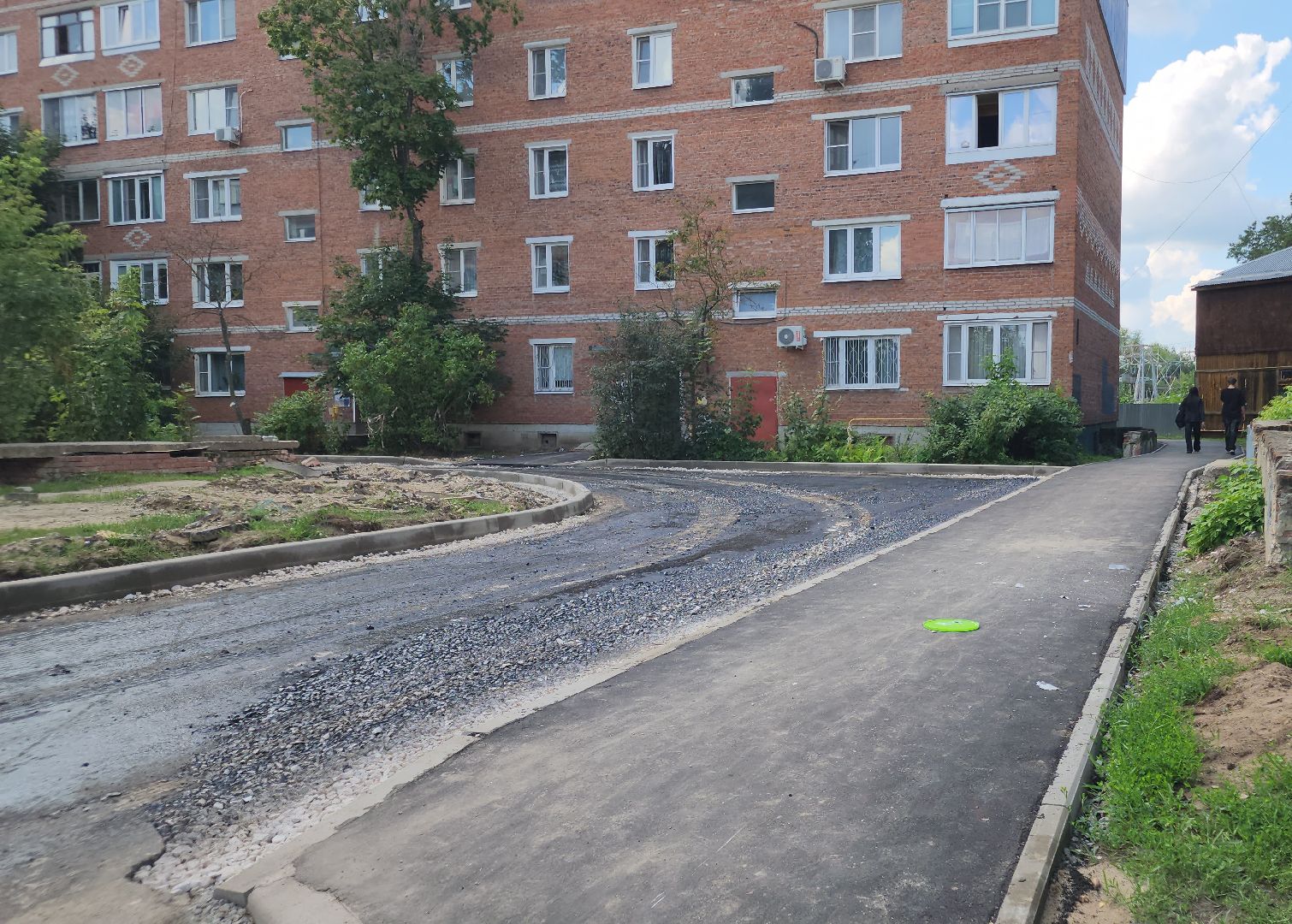 благоустройство дворов, куровское, орехово-зуевский округ,