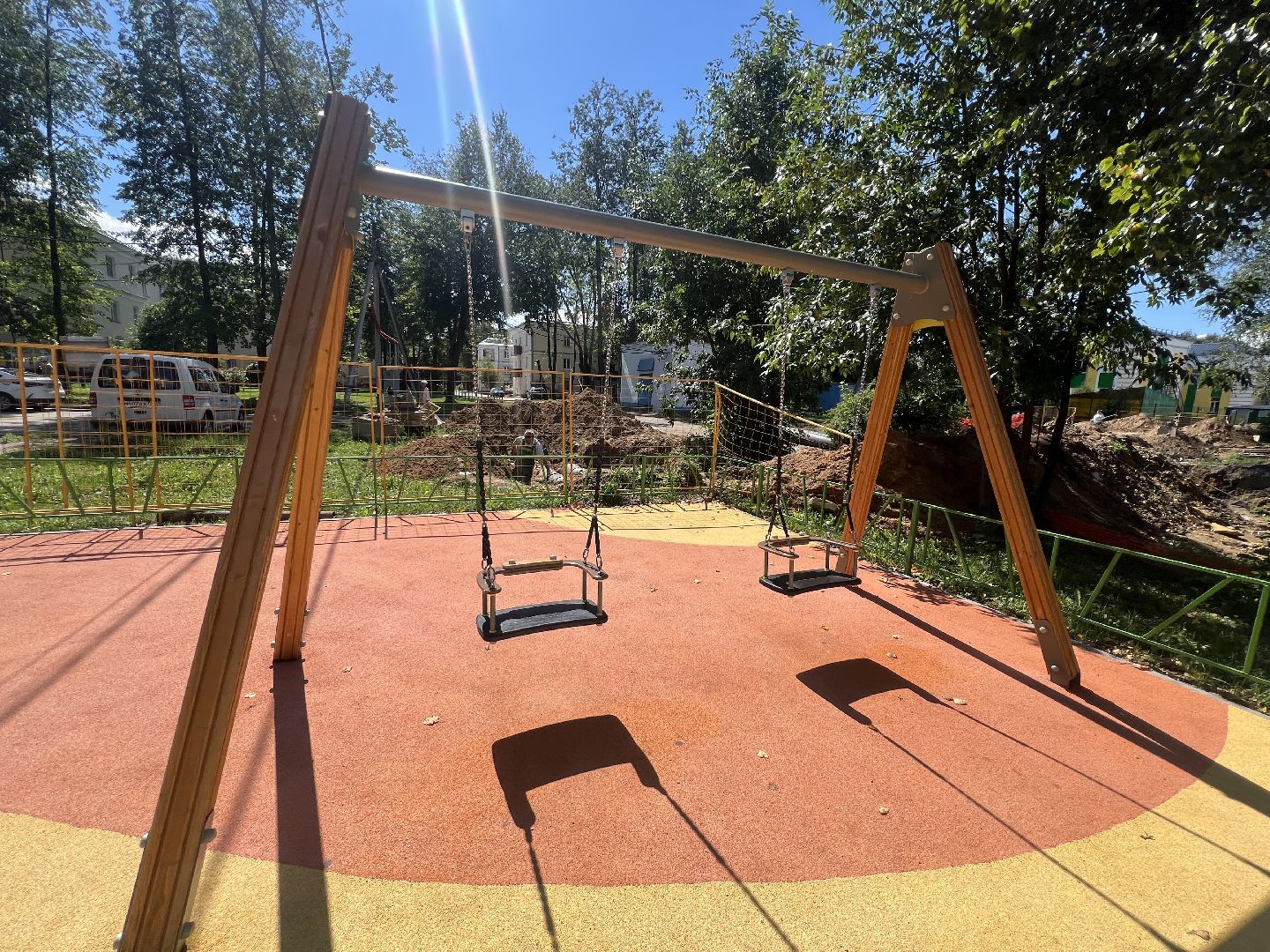 Запрудня, талдомский городской округ, детская  площадка,